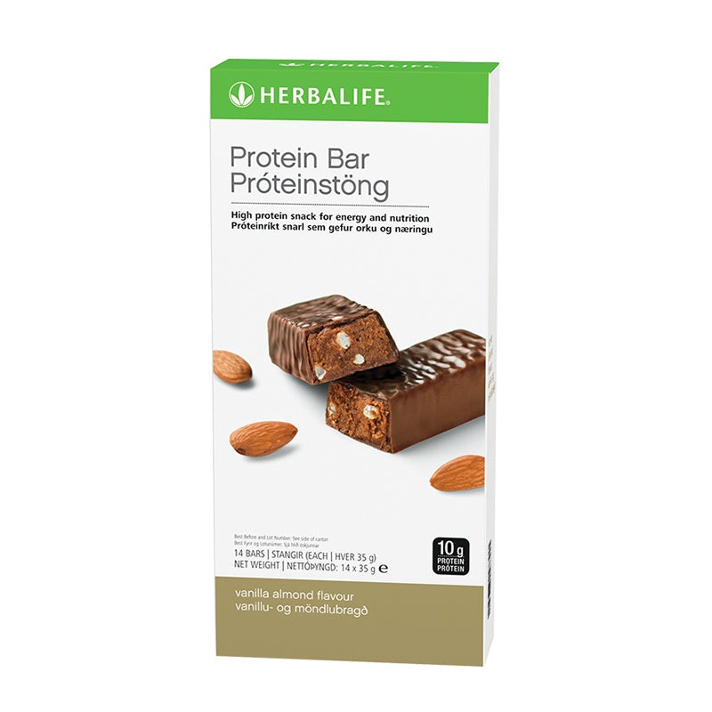 Protein Bars Vanilla Almond 14 bars per box - Nutrition-Bodycare.com